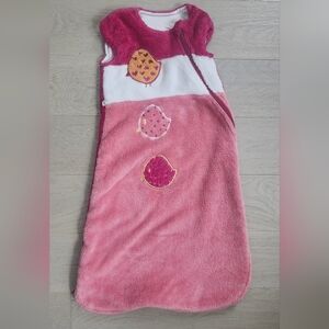 PerlimPinPin Sleep Sack 0-6 Months Pink White